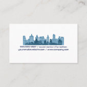 トラックでトレーニング | ダウンタウンシティ超高層ビル 名刺 (裏面)