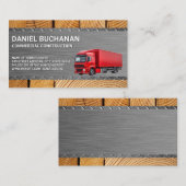トラックで商品を運搬する 名刺 (正面/裏面)