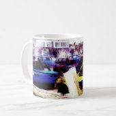 "トラックで"マグ コーヒーマグカップ (正面左)