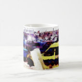"トラックで"マグ コーヒーマグカップ (中央)