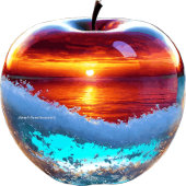 トラックとアップルのテンプレート パーカ