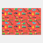 トラックとトラクタの紙 ラッピングペーパーシート (正面3)