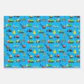 トラックとトラクタの紙 ラッピングペーパーシート (正面)