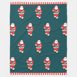 トラックとフィーランニングルドの フリースブランケット