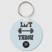 トラックとフィールドのディスカスロワーキーチェーンギフト キーホルダー (正面)