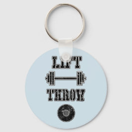 トラックとフィールドのディスカスロワーキーチェーンギフト キーホルダー