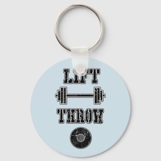 トラックとフィールドのディスカスロワーキーチェーンギフト キーホルダー (正面)