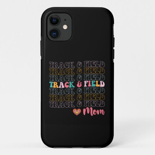 トラックとフィールドのママ グルービーなランニング マザーズデー Case-Mate iPhoneケース (裏面)