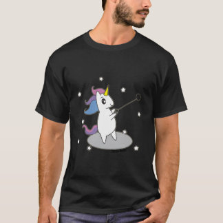 トラックとフィールドのユニコーン ハンマー投げ Tシャツ