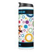 トラックとフィールドの抽象芸術 タンブラー (回転右)