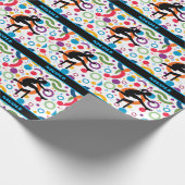 トラックとフィールドの抽象芸術 ラッピングペーパー (角)