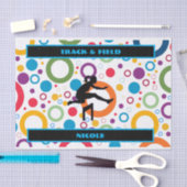 トラックとフィールドの抽象芸術 薄葉紙 (クラフト)