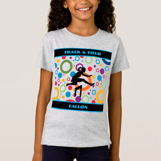 トラックとフィールドの抽象芸術 Tシャツ (正面)