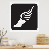 トラックとフィールドアイコン ポスター (キッチン)