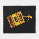 トラックとフィールド – それを乗り越える フリースブランケット (正面(横))