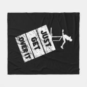 トラックとフィールド – それを乗り越える フリースブランケット (正面(横))