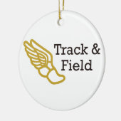 トラックとフィールド セラミックオーナメント (左)