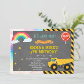 トラックと虹の合同パーティー招待状 招待状 (スタンド正面)