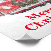 トラックに乗っている犬 ポスター (角)