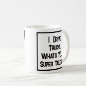 トラックのすごい運転士の才能。コーヒーマグ コーヒーマグカップ (正面右)