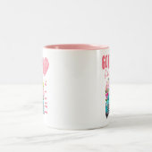 トラックのようなハート ツートーンマグカップ (中央)