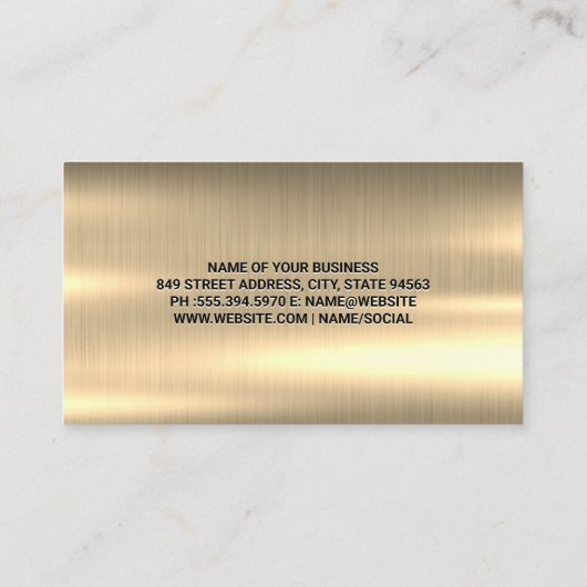 トラックのエキゾチックとスポーツカー | 自動サービス 名刺 (裏面)