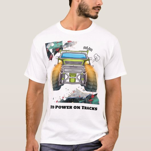 トラックのエコパワー Tシャツ (正面)