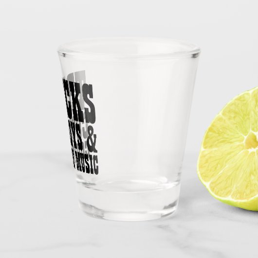 トラックのカウボーイズのカントリーミュージック ショットグラス (右)