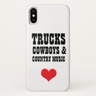 トラックのカウボーイ及びカントリーミュージックのiPhone Xの場合 iPhone X ケース