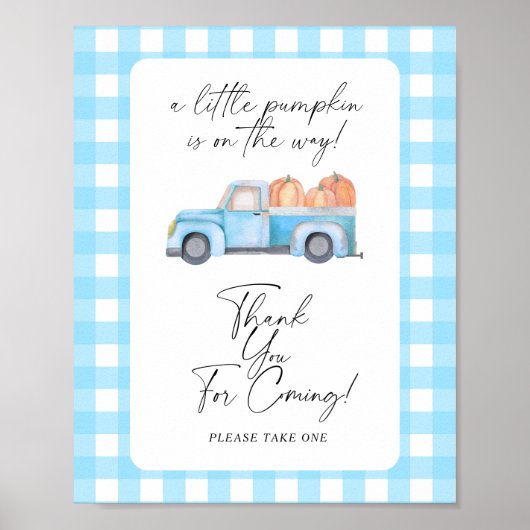 トラックのカボチャ – 来ありがとう ポスター (正面)