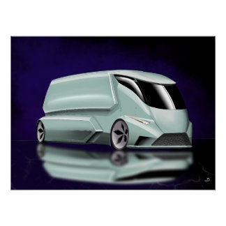 トラックのコンセプトデザイン ポスター