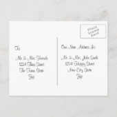 トラックのシーンを移動/移動 案内ポストカード (裏面)