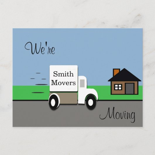 トラックのシーンを移動/移動 案内ポストカード (正面)