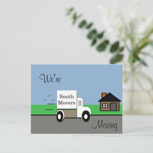 トラックのシーンを移動/移動 案内ポストカード (スタンド正面)