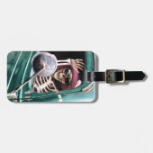 トラックのスカル ラゲッジタグ (正面横)