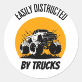 トラックのステッカーで簡単に分ける ラウンドシール (正面)