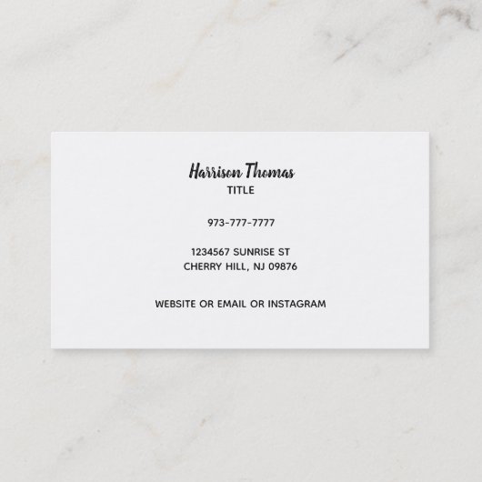 トラックのスローガンビジネスカードをダンプ 名刺 (裏面)