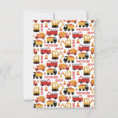 トラックのズーム！ホーン！ピーピー！ サンキューカード (裏面)