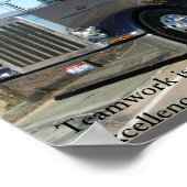 トラックのチームワーク ポスター (角)