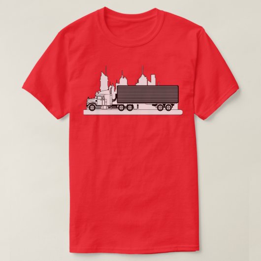 トラックのデザイントラックのトラックの運転手トラックのギフトに Tシャツ (デザイン正面)