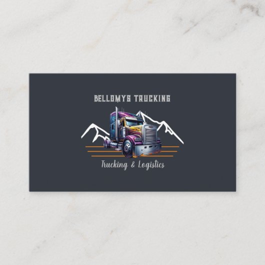 トラックのトラックと物流 名刺 (正面)