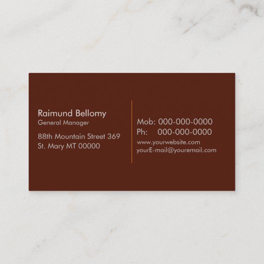 トラックのトラックと物流 名刺 (裏面)