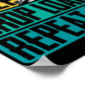 トラックのトラックのドライバ食べーのスリープドロップ負荷 ポスター (角)