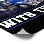 トラックのトラックの運転手I遊はまだトラック ポスター (角)