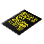 トラックのトラック運転手ローカルトラックドライバー解決の問題DE ノートブック (左側)