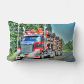 トラックのトラック重量輸送ギフトのロギングトラック ランバークッション (正面)