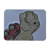 トラックのフレックスレックス付きTマグネット マグネット (横)