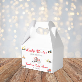 トラックのベビー建築のベビーシャワー フェイバーボックス