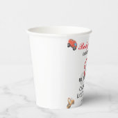 トラックのベビー建築のベビーシャワー 紙コップ (右)