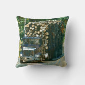 トラックのロギングトラック重量輸送ギフト6 クッション (裏面)